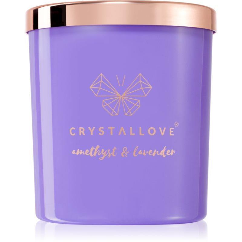 Crystallove Crystalized Scented Candle Amethyst & Lavender Aроматична свічка 220 гр