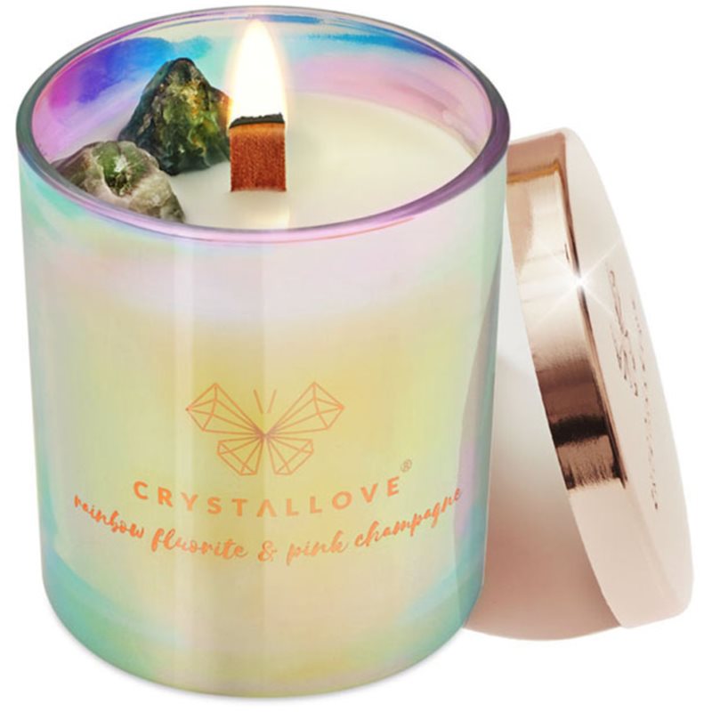 Crystallove Crystalized Scented Candle Rainbow Fluorite Scented Candle 220 G