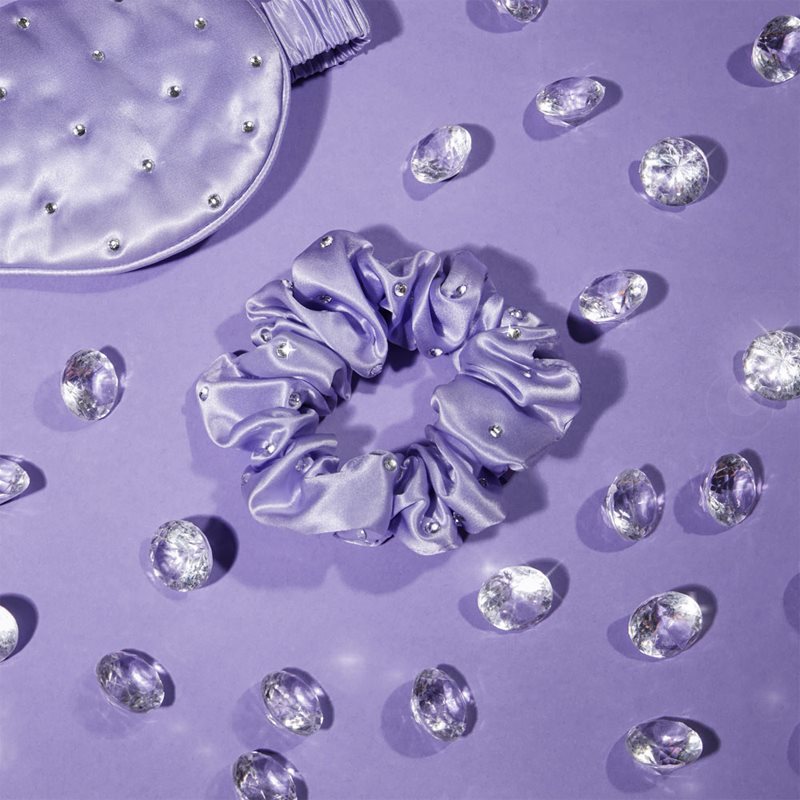 Crystallove Crystalized Silk Scrunchie шовкова гумка для волосся колір Lilac 1 кс