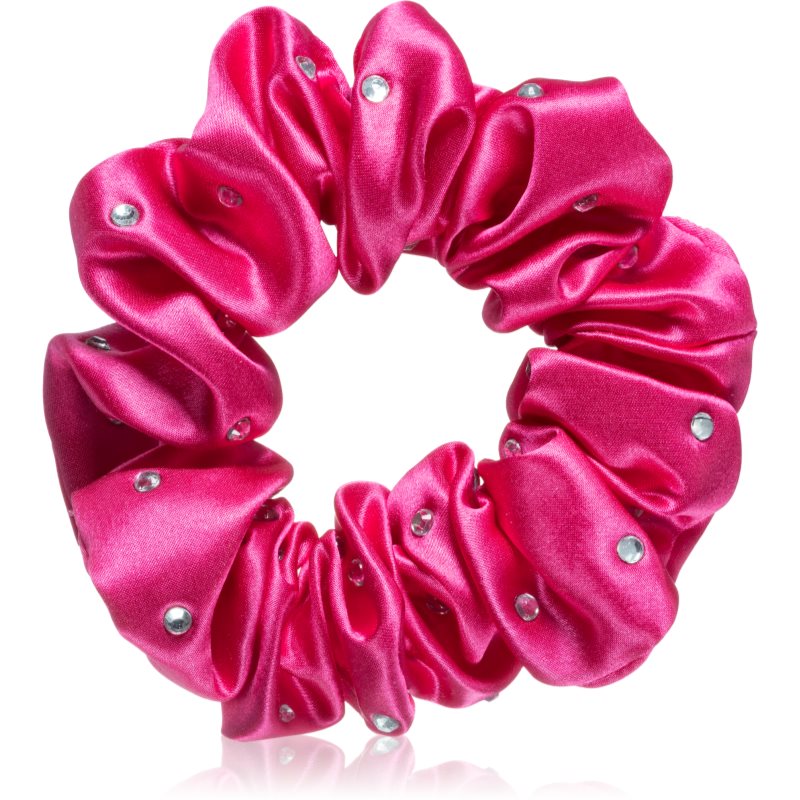 Crystallove Crystalized Silk Scrunchie selyem hajgumi szín Hot Pink 1 db