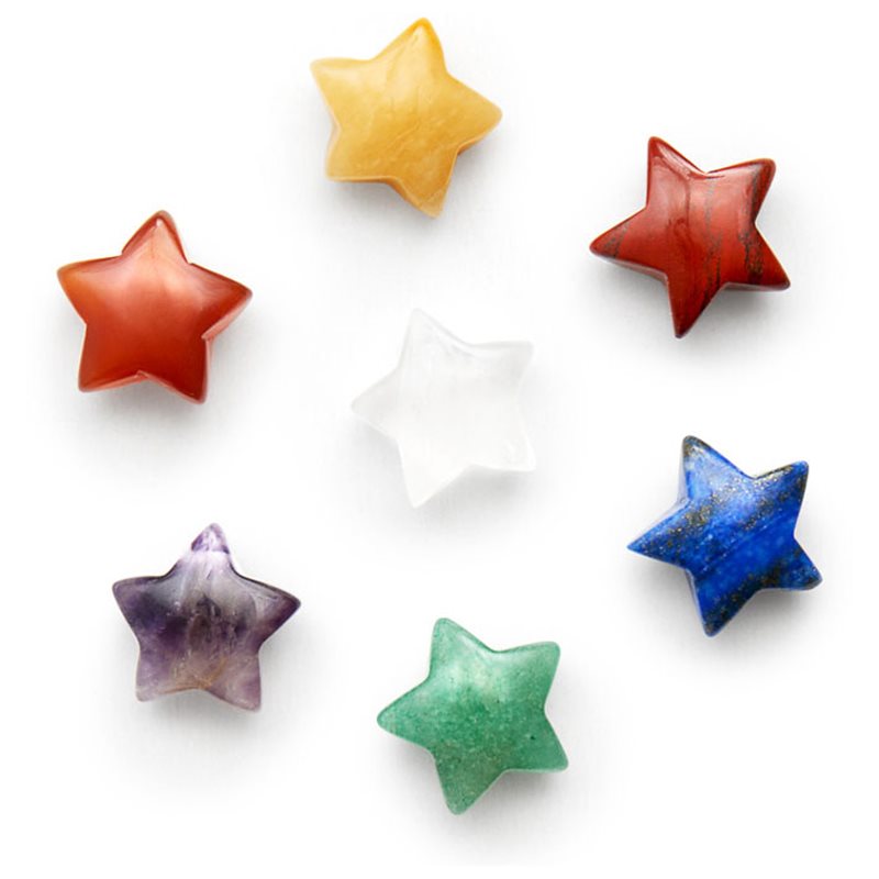Crystallove Energy Crystals The Seven Chakra Stars Massage Tool 7 Pc
