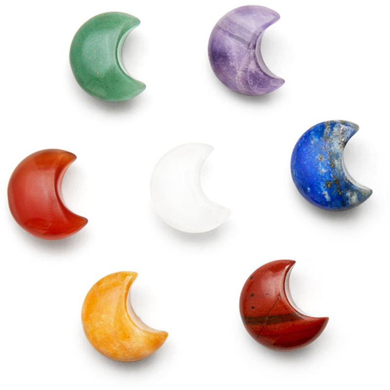 Crystallove Energy Crystals The Seven Chakra Moons Massage Tool 7 Pc
