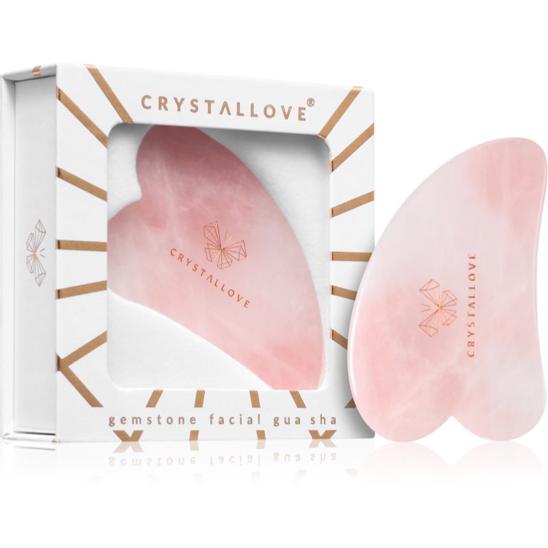 Crystallove Rose Quartz Gua Sha Massage Hilfsmittel 1 St.