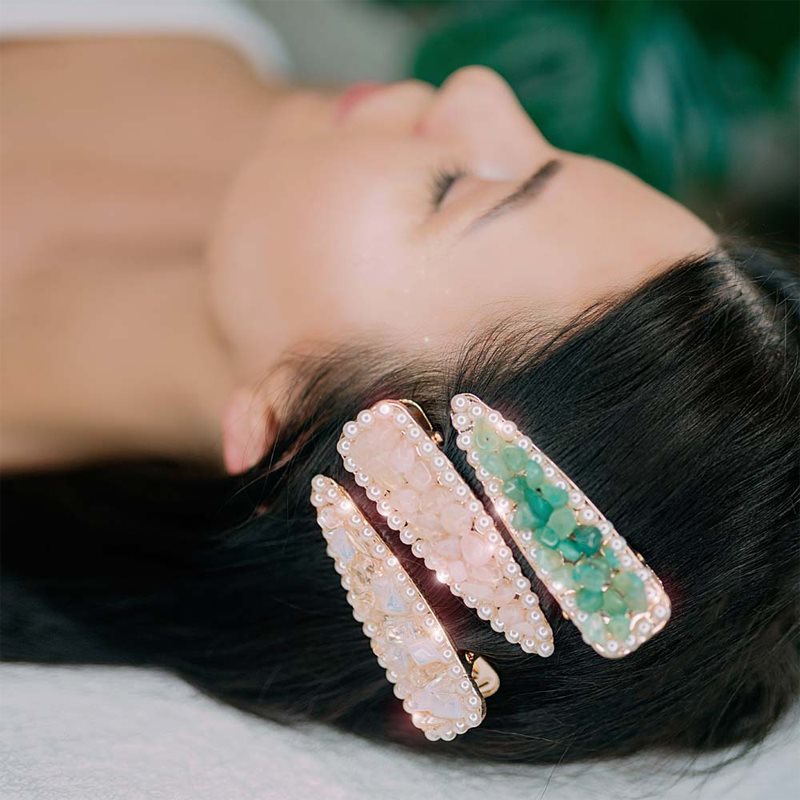Crystallove Moonstone Hair Clip Haarspange 1 St.