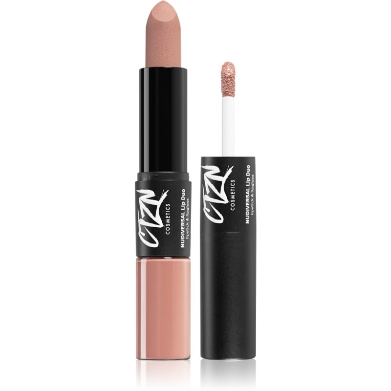 CTZN Nudiversal Lip Duo Long-Lasting Lipstick And Lip Gloss Shade Bali 3,5 G