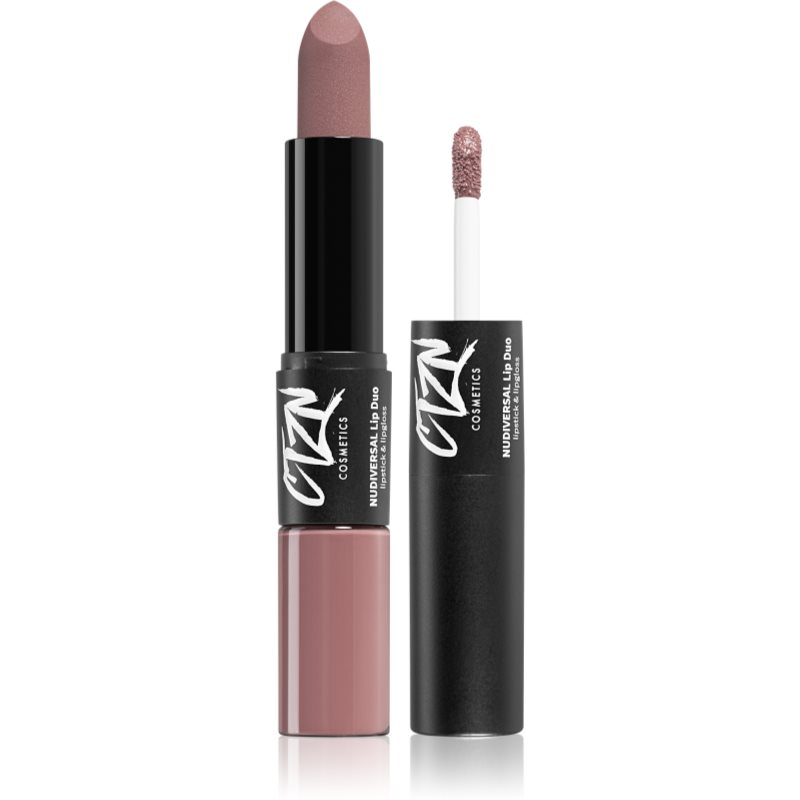 CTZN Nudiversal Lip Duo Long-Lasting Lipstick And Lip Gloss Shade Fez 3,5 G