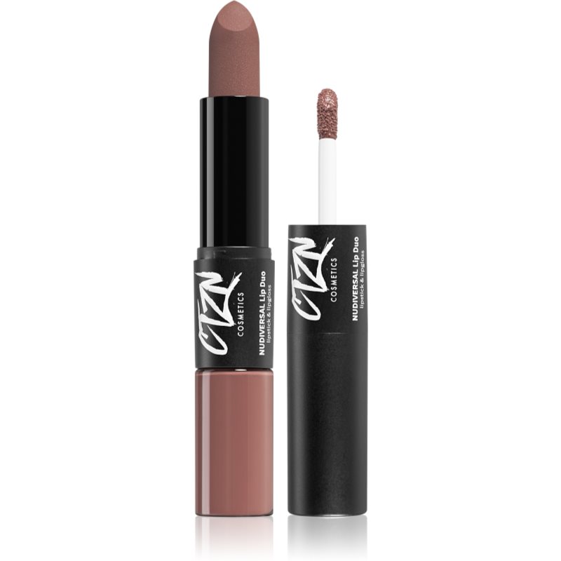 CTZN Nudiversal Lip Duo Long-Lasting Lipstick and Lip Gloss Shade London 3,5 g
