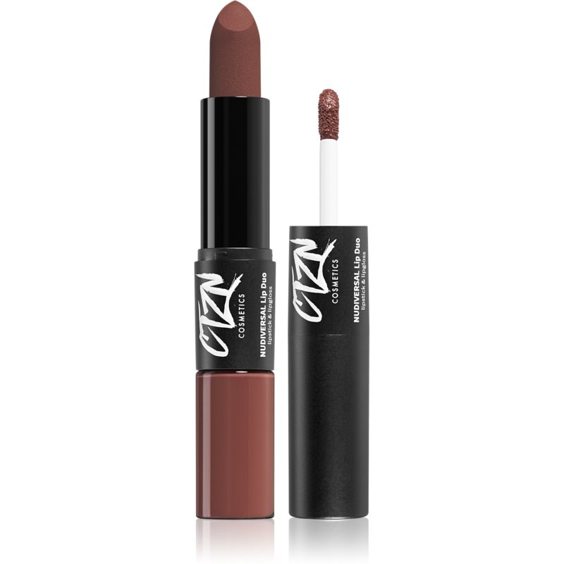CTZN Nudiversal Lip Duo Long-Lasting Lipstick and Lip Gloss Shade Milano 3,5 g
