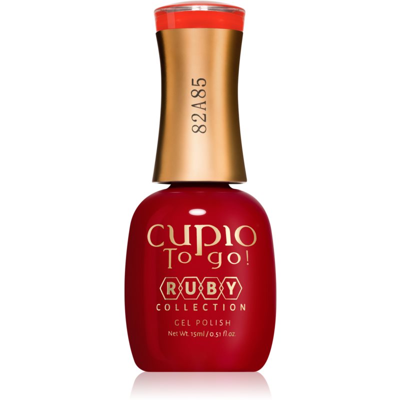 Cupio To Go! Ruby гелевий лак для нігтів з використанням УФ/ЛЕД лампи відтінок Flame Scarlet 15 мл
