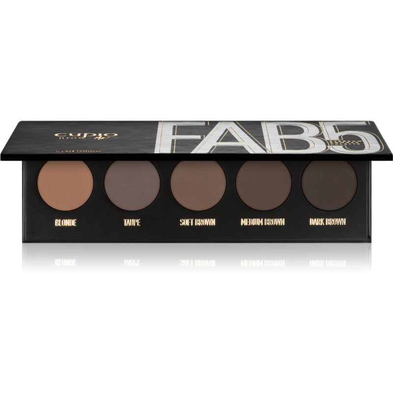 Cupio Brow-Me! Fab5 Palette mit pudrigen Augenbrauenschatten 5x1 g