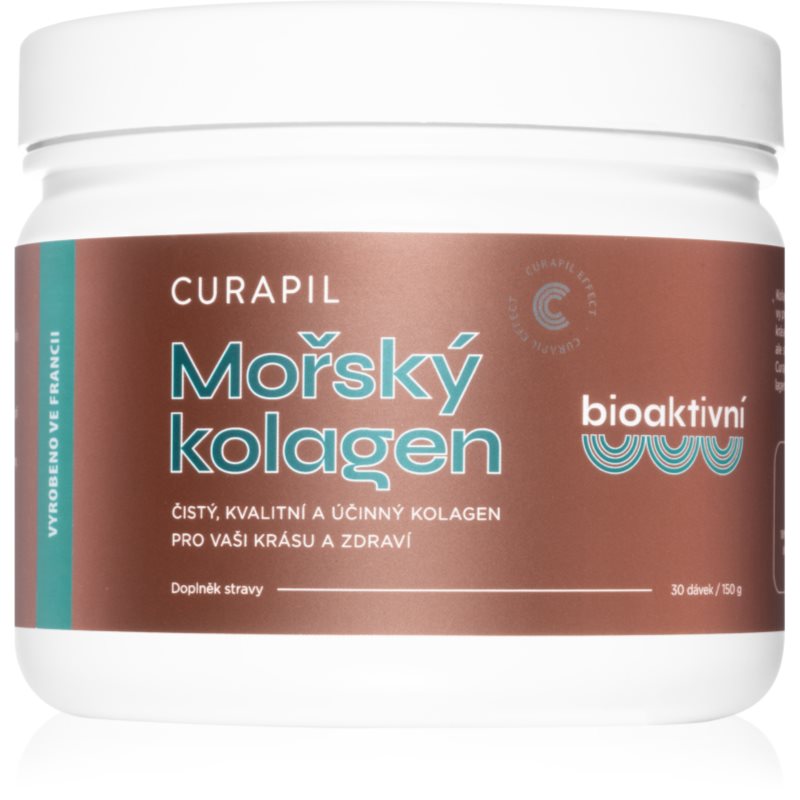 Curapil Mořský kolagen bioaktivní prášek na přípravu nápoje pro krásné vlasy, pleť a nehty 150 g