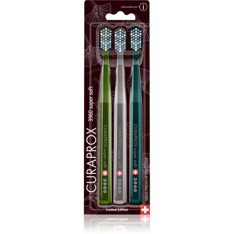 

Curaprox 3960 Super Soft Ginkgo Limited Edition зубна щітка 3 шт