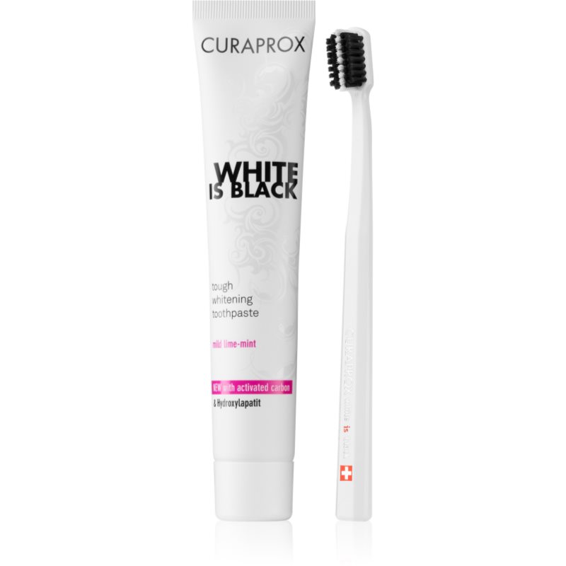 

Curaprox White is Black стоматологічний набір (для білосніжних зубів)