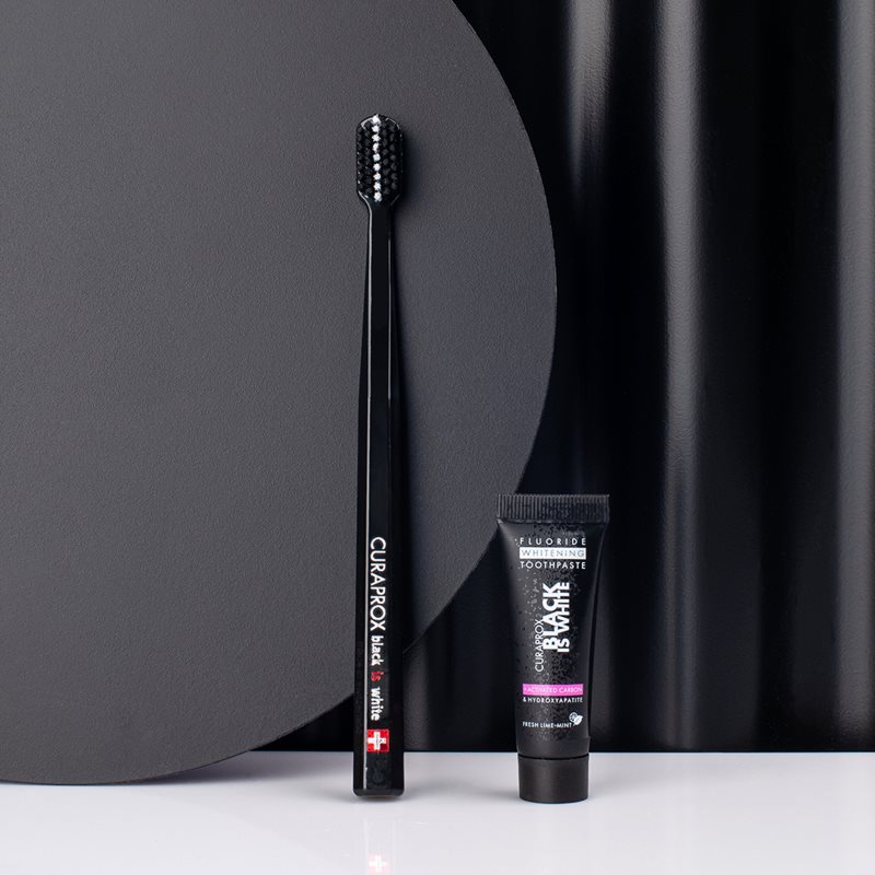 Curaprox Black is White sada zubnej starostlivosti
