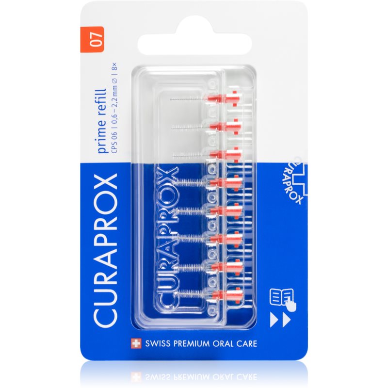 Curaprox Prime Refill Spare Interdental Brushes In Blister CPS 07 0,6 - 2,2 Mm 8 Ks 1 Pc