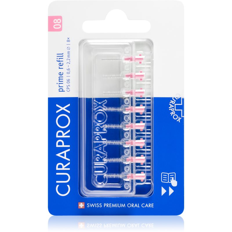 Curaprox Prime Refill nadomestne medzobne ščetke v blistru CPS 08 0,8 - 3,2 mm 8 ks 1 kos