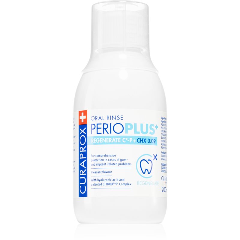 Curaprox Perio Plus+ Regenerate 0.09 CHX ústna voda 200 ml