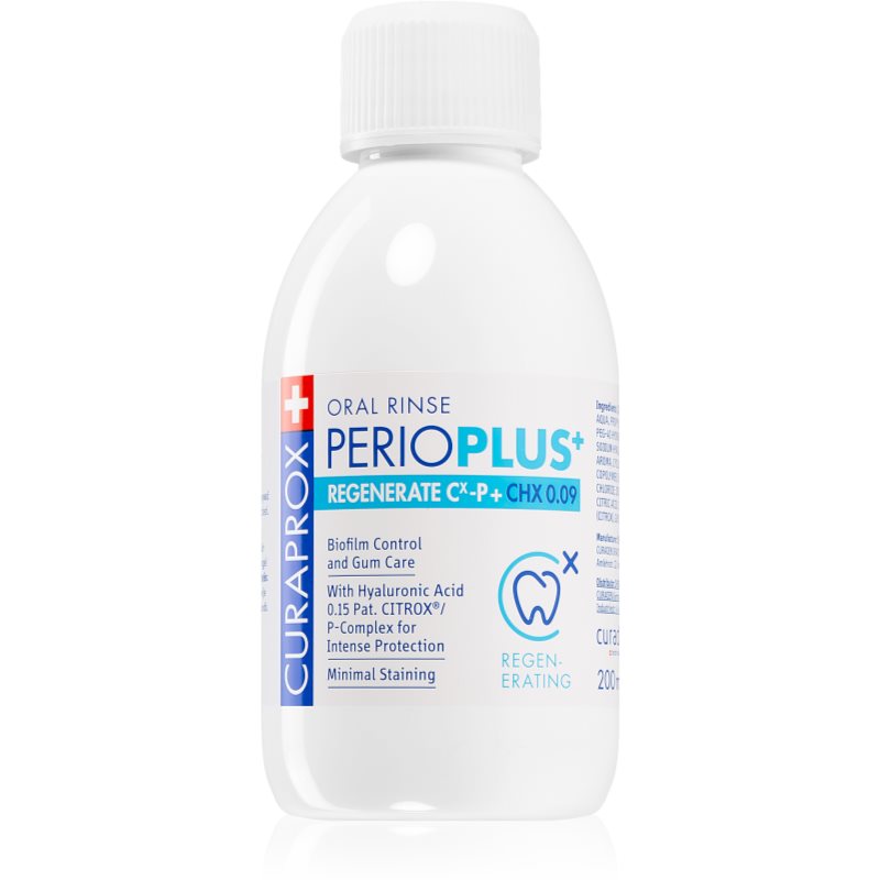 Curaprox Perio Plus  Regenerate 0.09 CHX apă de gură efect regenerator 200 ml