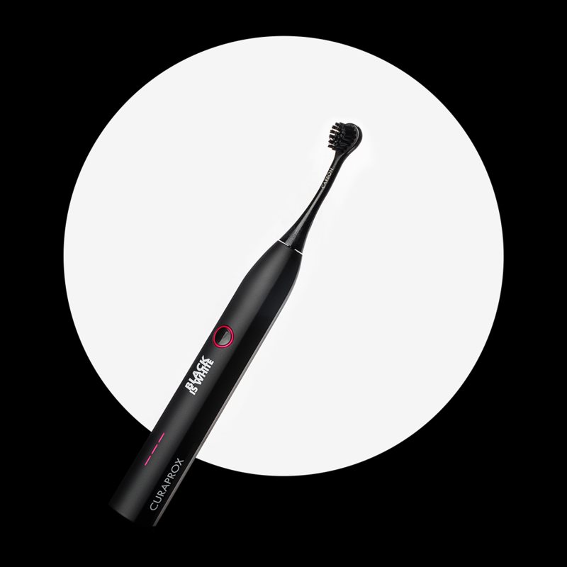 Curaprox Hydrosonic Black is White sonický elektrický zubní kartáček s bělicím účinkem 1 ks (obrázek 5)