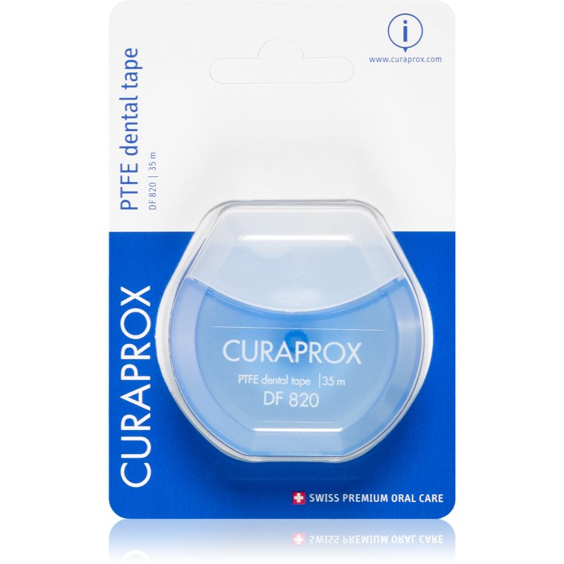 

Curaprox PTFE Dental Tape DF 820 зубна стрічка з тефлоновим покриттям
