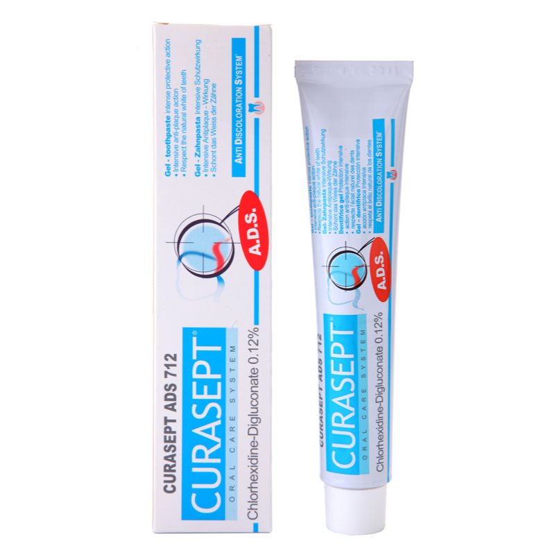 

Curaprox Curasept ADS 712 гелева зубна паста для захисту зубів та ясен