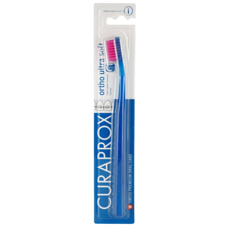 Curaprox Ortho Ultra Soft 5460 ortodontna zobna ščetka za uporabnike zobnih aparatov 1 kos