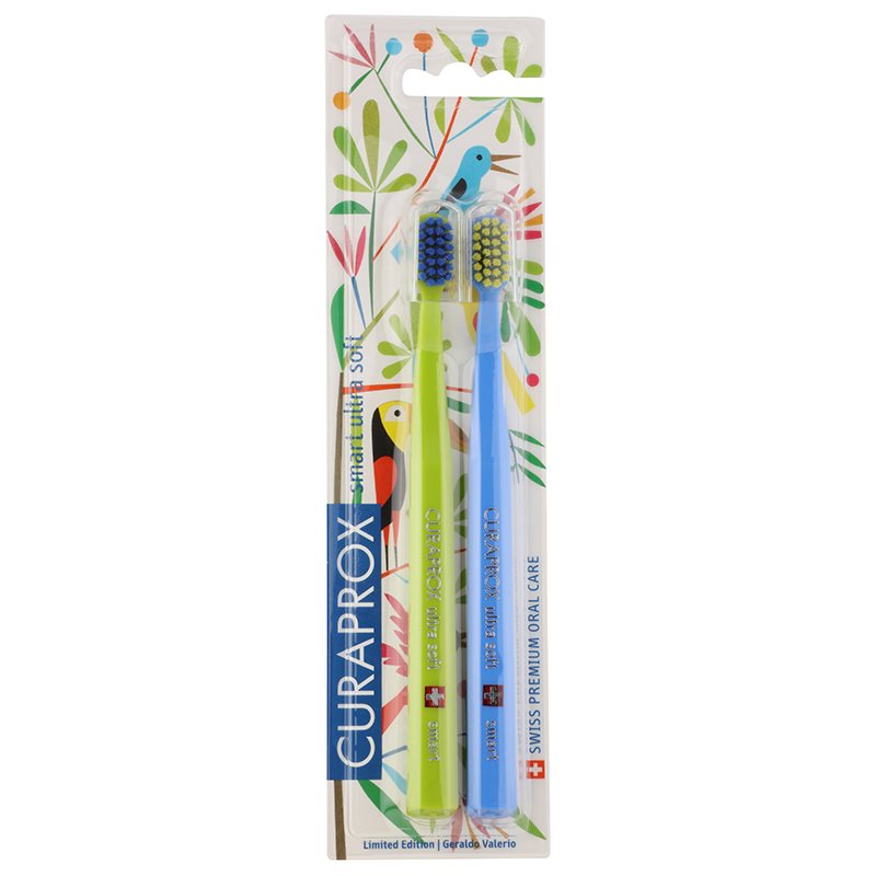 

Curaprox 7600 Smart Ultra Soft Jungle Edition зубні щітки 2 шт