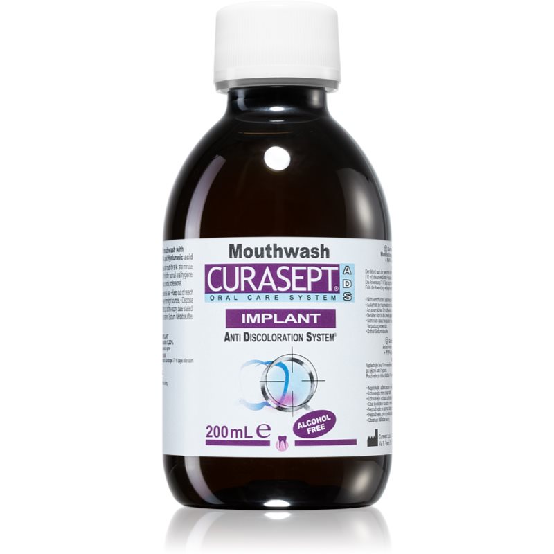 Curasept ADS Implant Soothing Mouthwash Supporting Regeneration Of Irritated Gums 200 ml
