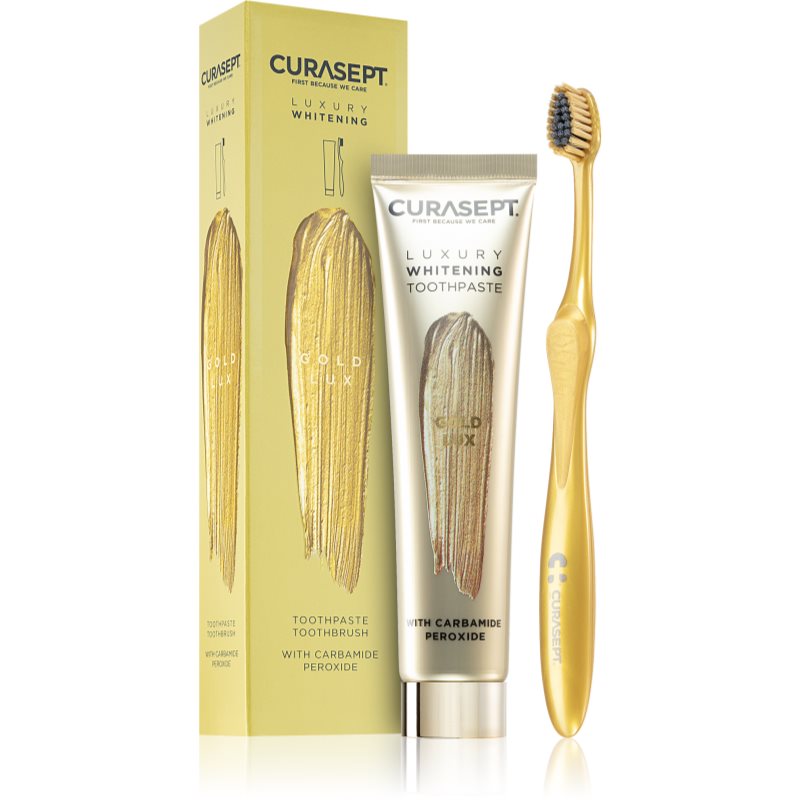 Curasept Gold Lux Set Bleaching-Kit für die Zähne