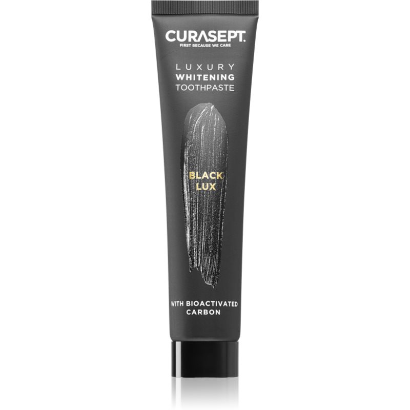 Curasept Black Lux juoda balinamoji dantų pasta balinamojo poveikio 75 ml