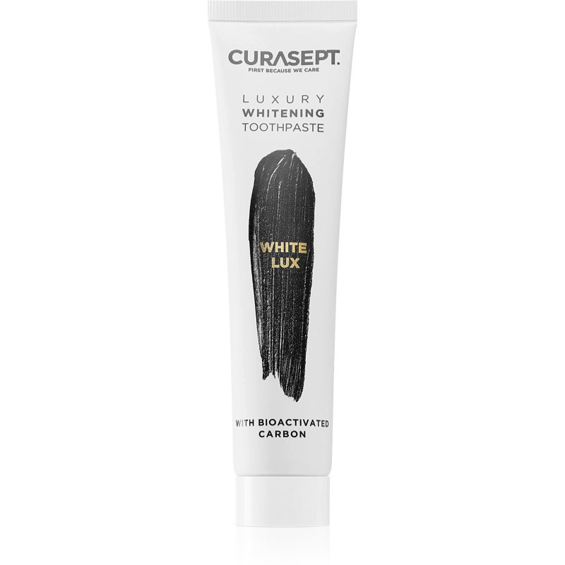 Curasept White Lux Toothpaste Whitening Toothpaste With Activated Charcoal 75 Ml