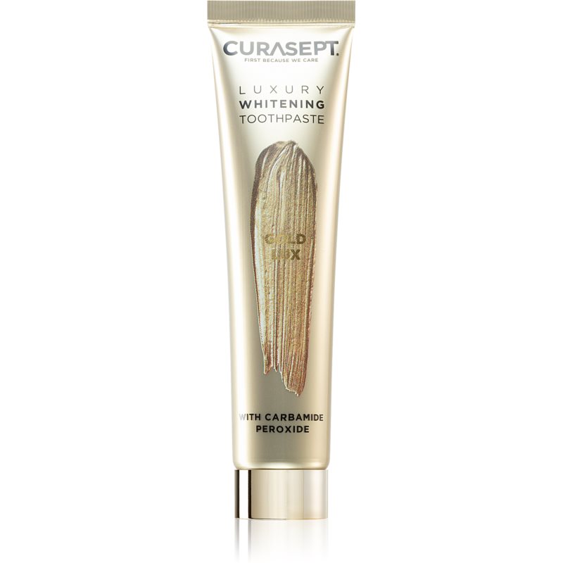 Curasept Gold Lux Toothpaste zobna pasta za beljenje zob z aktivnim ogljem 75 ml