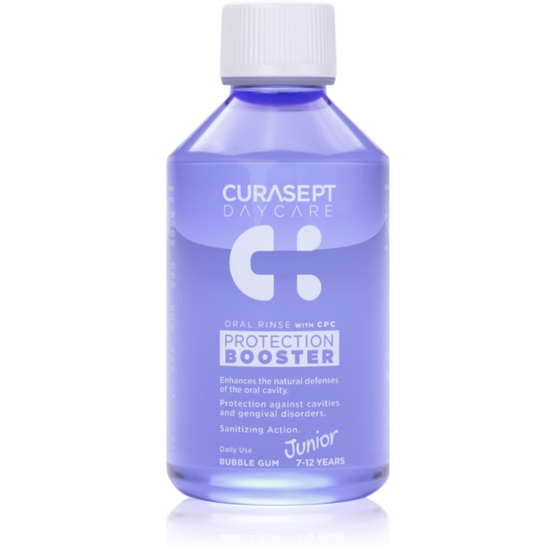 Curasept Daycare Protection Junior Booster Mouthwash For Children 7-12 Years Bubble Gum 250 Ml
