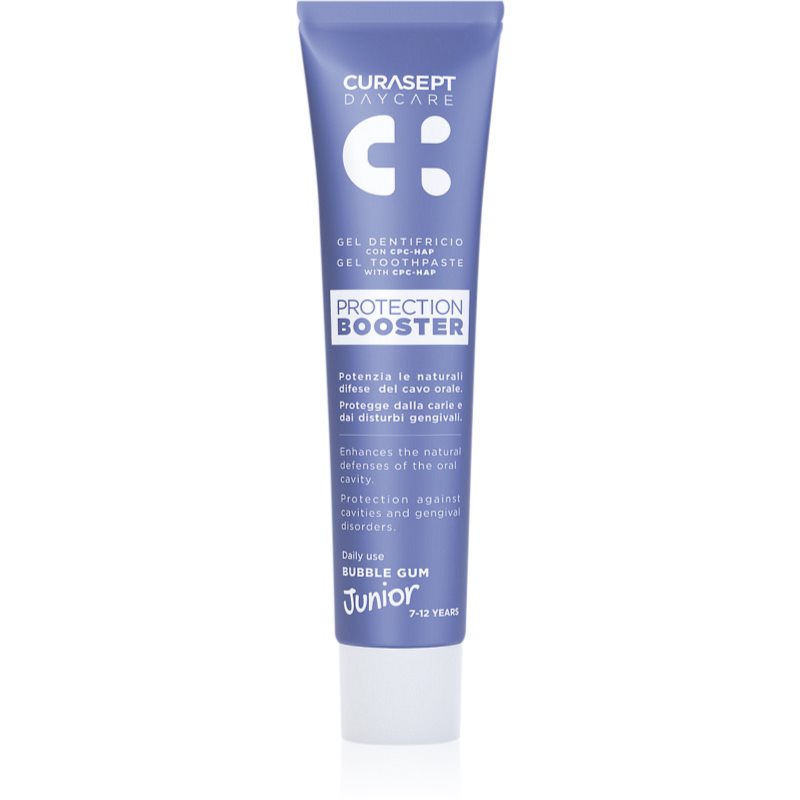 Curasept Daycare Protection Junior Booster Toothpaste For Children 7-12 Years Bubble Gum 50 Ml