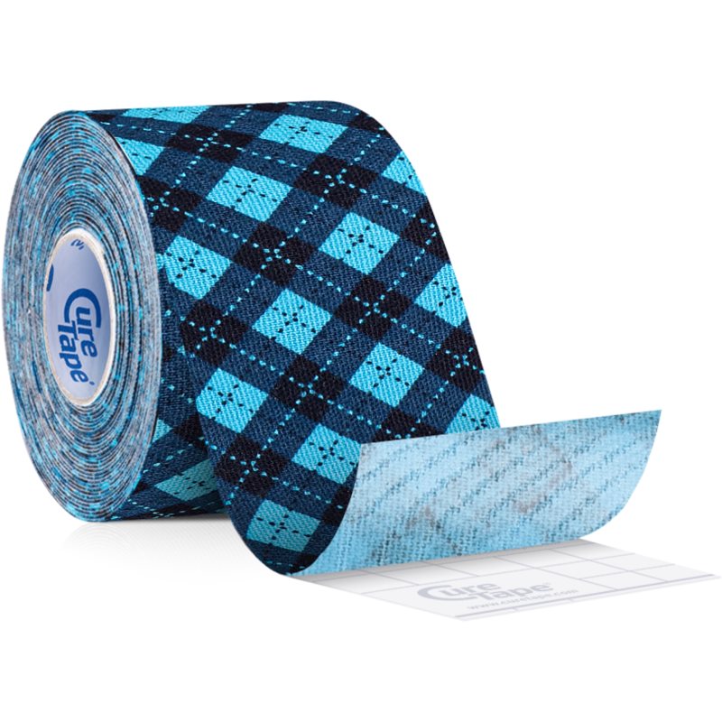 CureTape Art 5 cm x 5 m kineziologický tejp Tartan Blue koupíte na Notino.cz