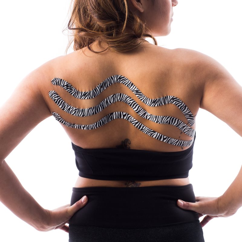 CureTape® Art fixační tejpovací páska barva Zebra Black&White 5 m (obrázek 3)