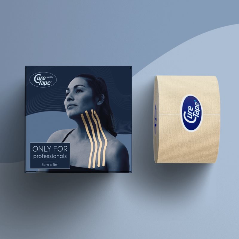 CureTape® Gentle fixační tejpovací páska pro citlivou pokožku barva Beige 5 m (obrázek 3)