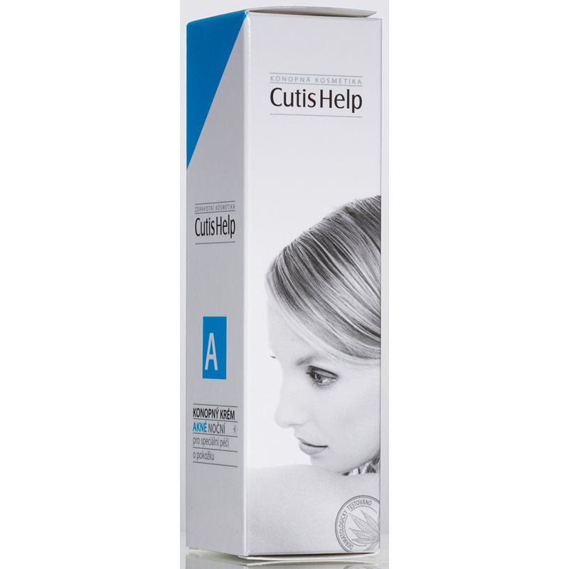 CutisHelp Health Care A - Acne нічний крем з екстрактом коноплі для проблемної шкіри 30 мл