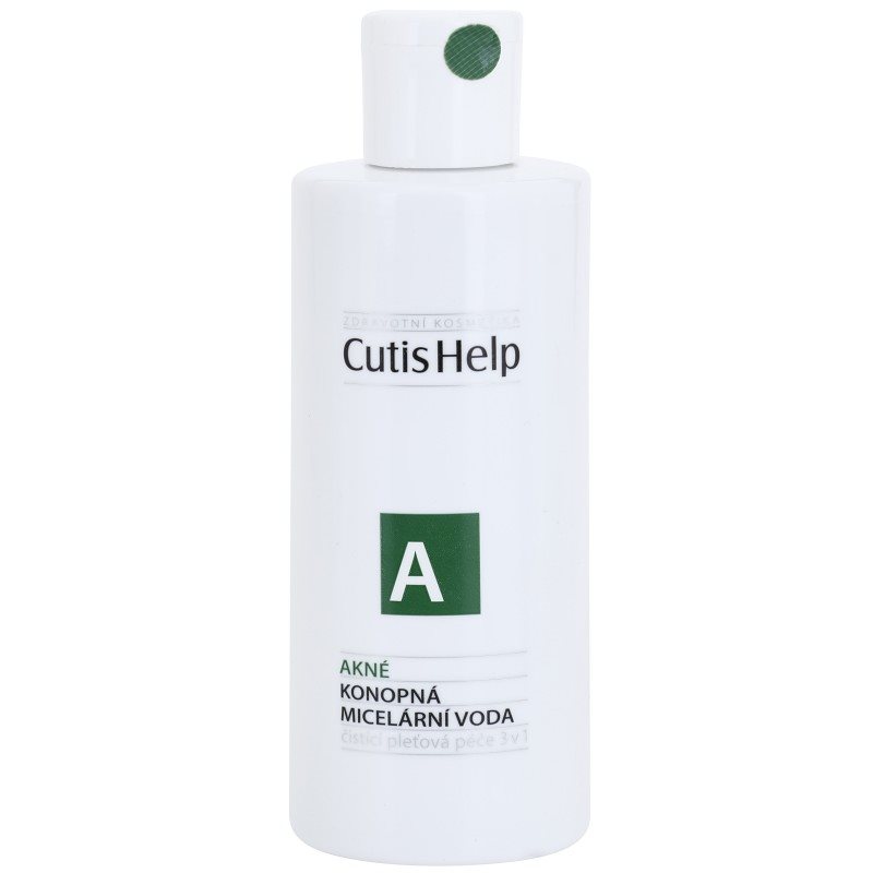 CutisHelp Health Care A - Acne mizellares Wasser mit Hanf 3 in 1 für problematische Haut, Akne 200 ml