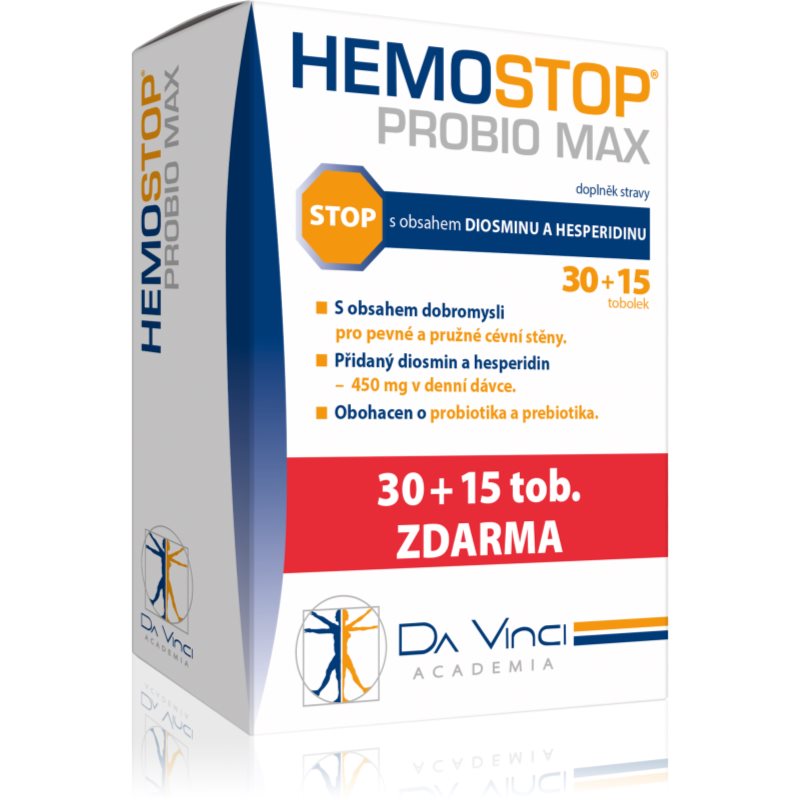 Da Vinci Academia HemoStop Probio MAX EKO balenie 45 cps