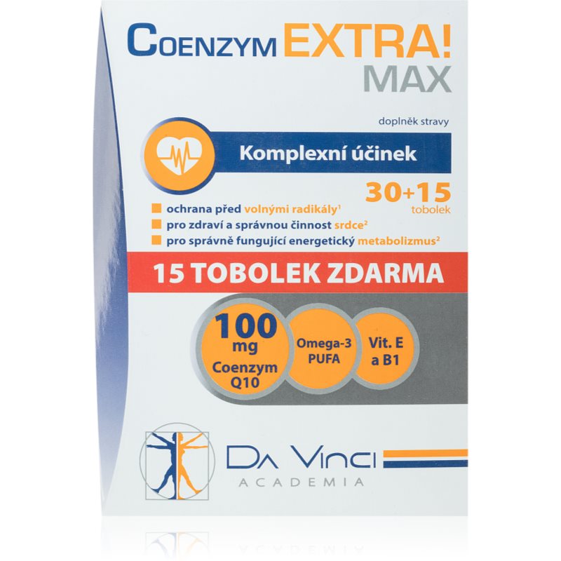 

Da Vinci Academia Coenzym EXTRA! Max харчова добавка для підтримки метаболізму
