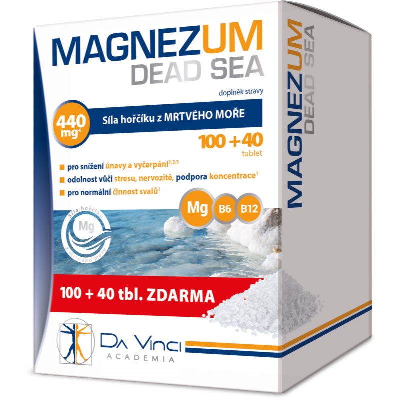 Da Vinci Academia Magnezum Dead Sea tablety s vysokým obsahom horčíka 140 tbl kúpite na Notino.sk