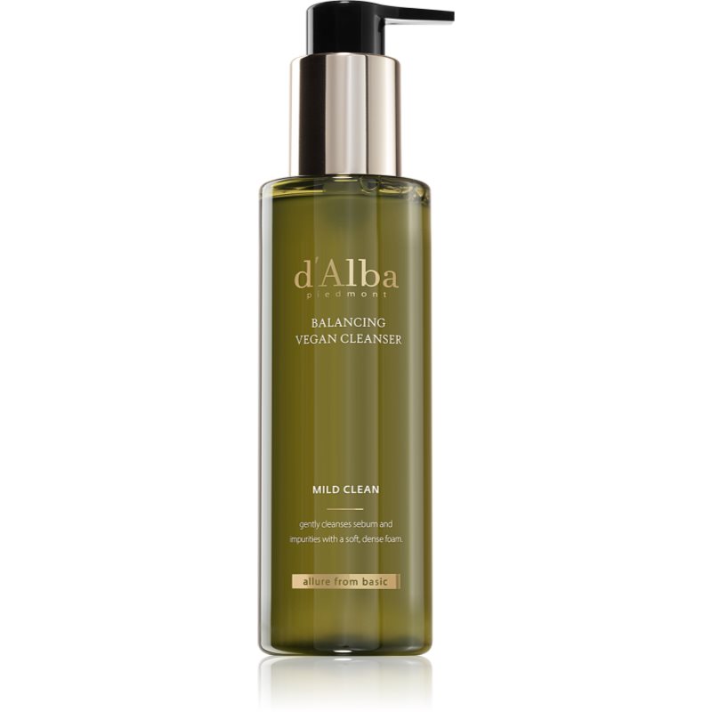 d'Alba Mild Skin Balancing Vegan Cleanser hydratační čisticí gel se zklidňujícím účinkem 200 ml