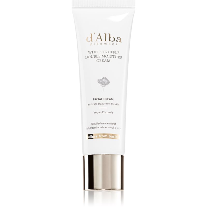d'Alba White Truffle Double Moisture Cream výživný upokojujúci pleťový krém s hydratačným účinkom 60 ml