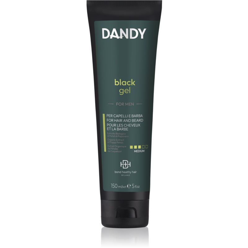 DANDY Black Gel gel negru pentru barbă și părul cărunt 150 ml