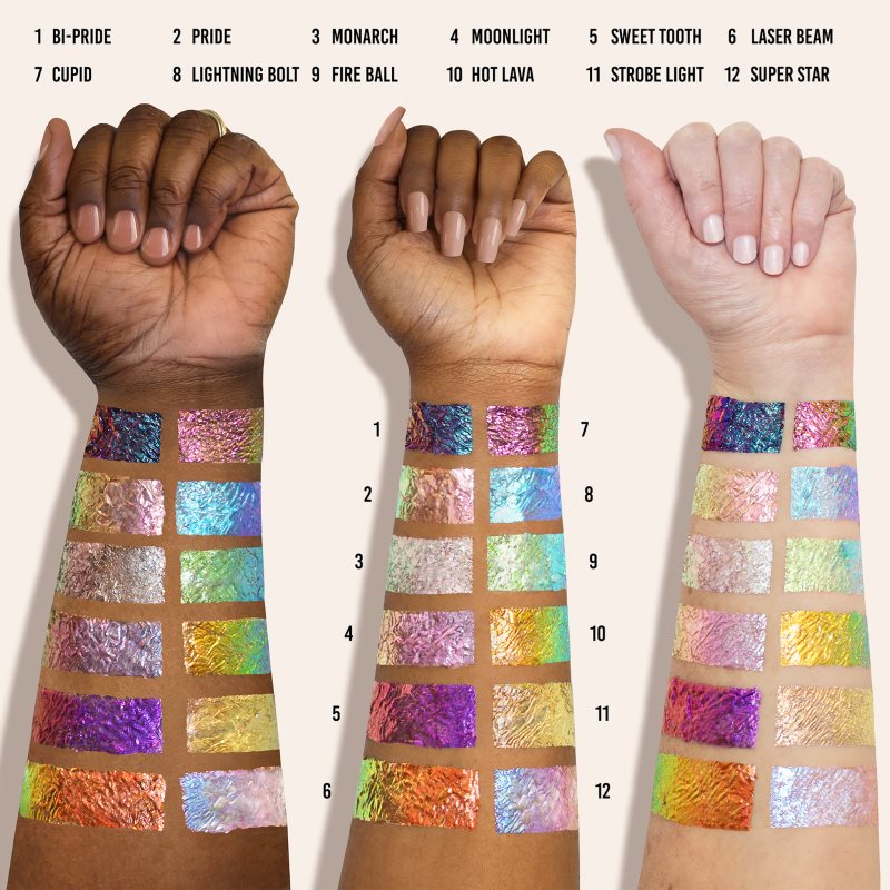 Danessa Myricks Beauty Infinite Chrome Flakes třpytivé oční stíny odstín Pride 3.8 g (obrázek 9)