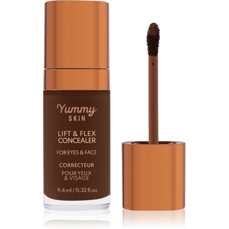 Danessa Myricks Beauty Yummy Skin Lift & Flex Concealer tekutý korektor s matným efektom odtieň 18 - Deep with Neutral Warm Undertones 8.4 ml