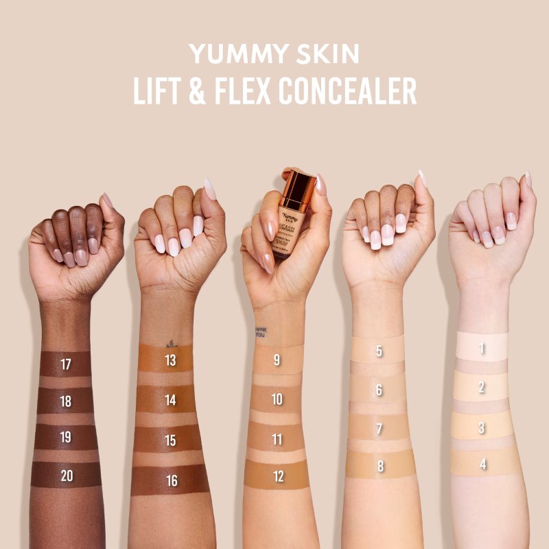 Danessa Myricks Beauty Yummy Skin Lift & Flex Concealer tekutý korektor s matným efektem odstín 19 - Deep with Warm Undertones 8.4 ml (obrázek 7)