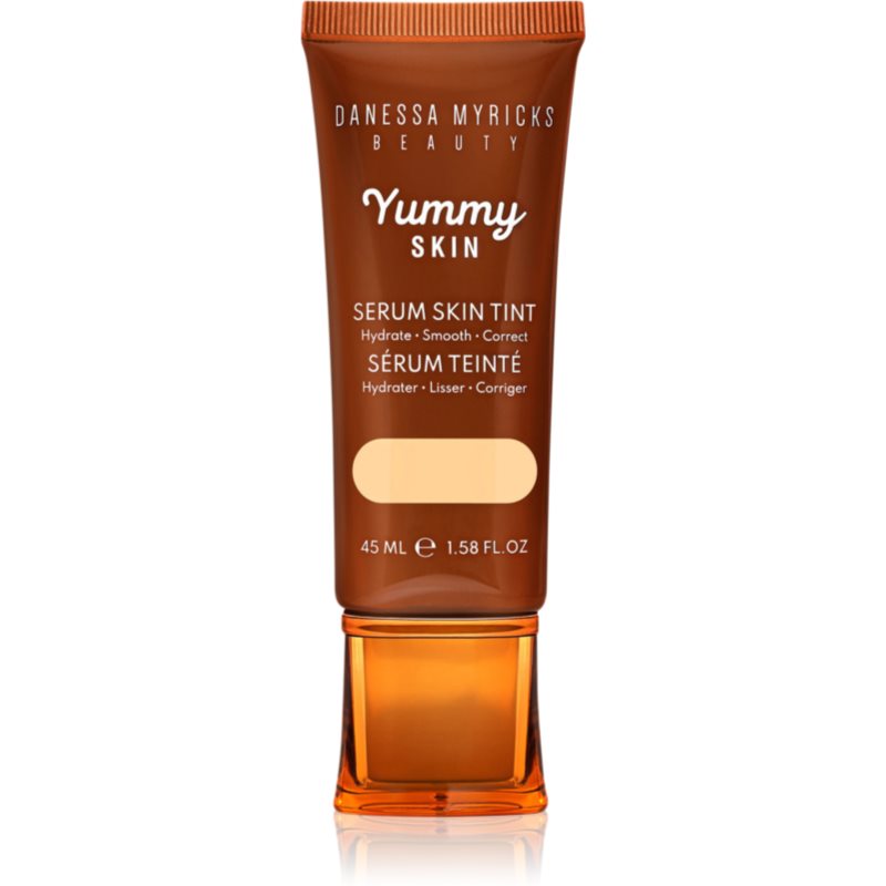Danessa Myricks Beauty Yummy Skin Serum Skin Tint hydratačný make-up s vyhladzujúcim účinkom odtieň 1 45 ml