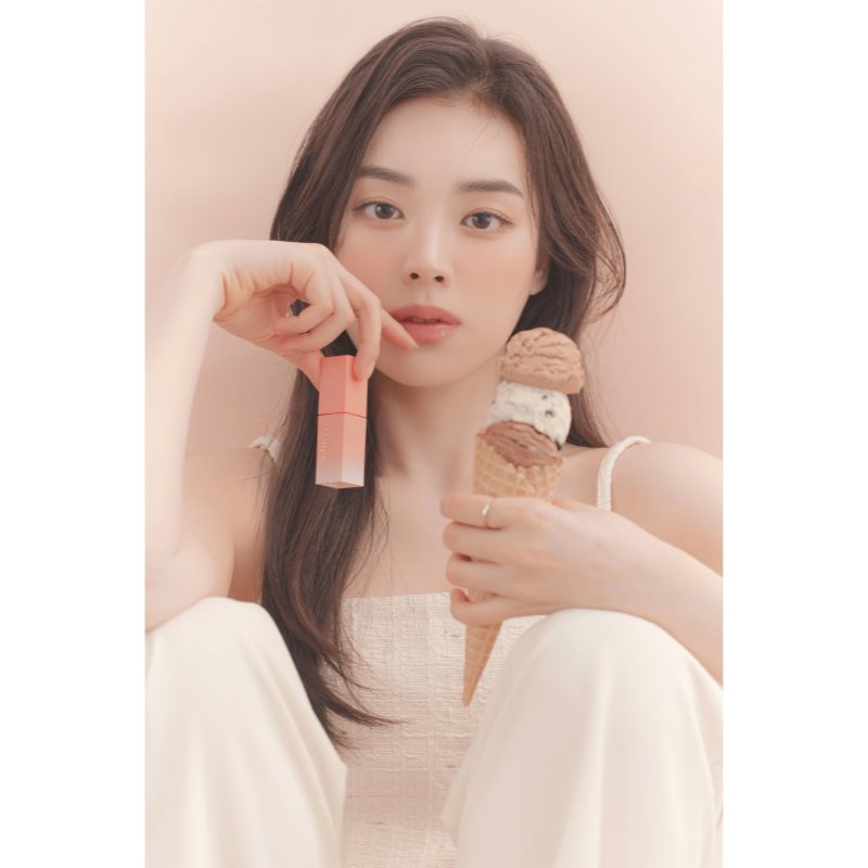 Dasique Juicy Dewy Lip Tint Ice Cream Collection dlouhotrvající lesk na rty 09 Peach Pudding 3.5 g (obrázek 5)